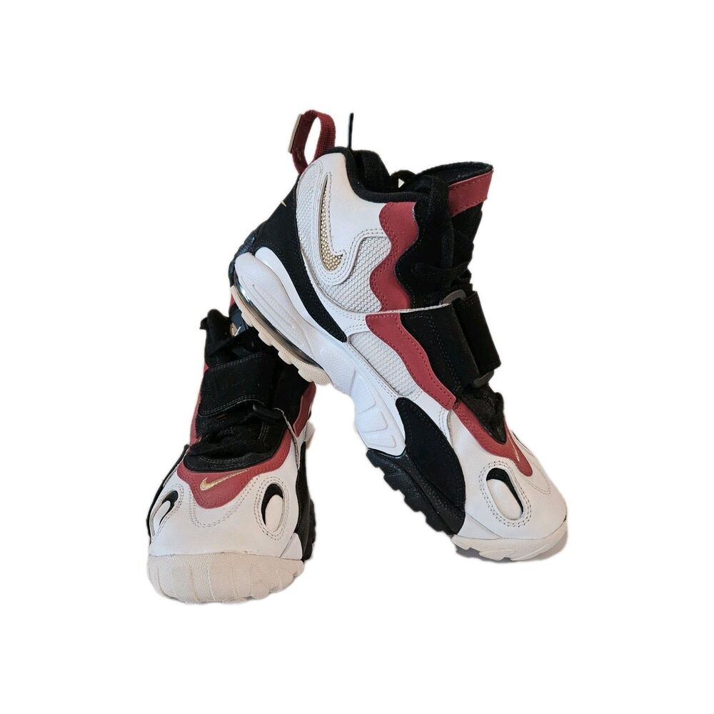 Nike Air Max Sped Turf 49ers Sneakers Men's Size 8.5 Red, White, Black, And Gold